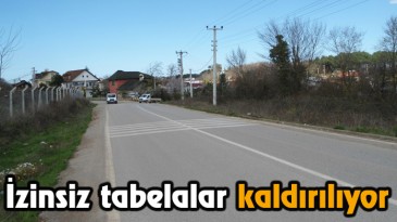 İzinsiz Tabelalar Kaldırılıyor