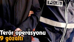 Terör Operasyonu 9 Gözaltı