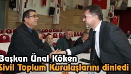 Başkan Ünal Köken, Sivil Toplum Kuruluşlarını Dinledi