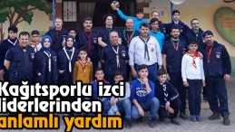Kağıtsporlu İzci Liderlerinden Anlamlı Yardım