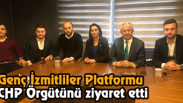 Genç İzmitliler Platformu CHP Örgütünü Ziyaret Etti