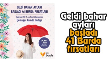 Geldi Bahar Ayları,Başladı 41 Burda Fırsatları