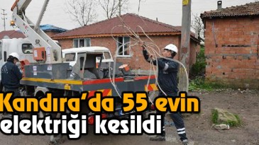 55 Evin Elektriği Kesildi