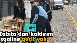 Zabıta’dan Kaldırım İşgaline Geçit Yok