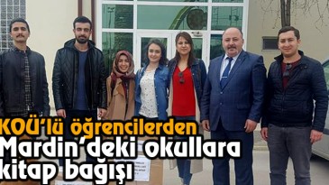 KOÜ’ lü Öğrencilerden Mardin’deki Okullara Kitap Bağışı