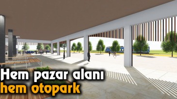 Hem pazar alanı hem otopark  
