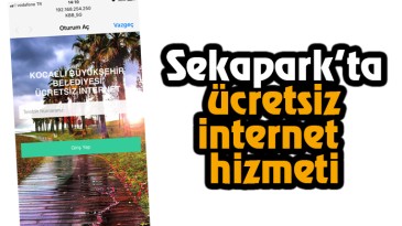 Sekapark’ta Ücretsiz İnternet Hizmeti