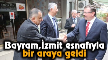Bayram,  İzmit esnafıyla bir araya geldi