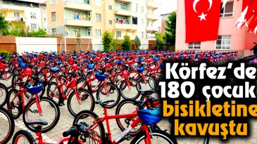 Körfez’de 180 Çocuk Bisikletine Kavuştu