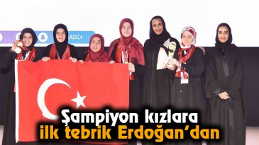 Şampiyon Kızlara İlk Tebrik Erdoğan’dan