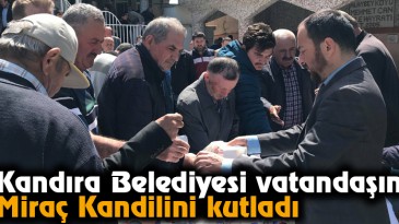 Kandıra Belediyesi Vatandaşın Miraç Kandilini Kutladı