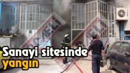 Demir atölyesinde yangın