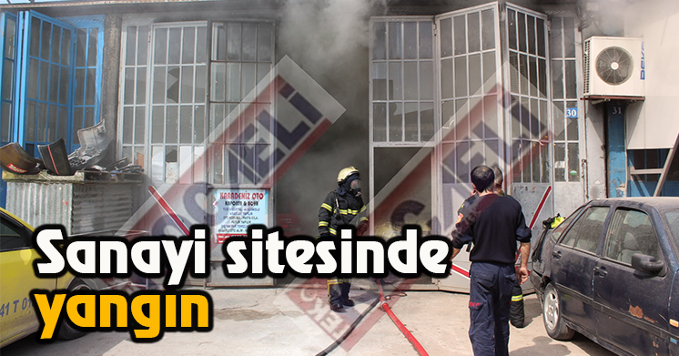 Demir atölyesinde yangın