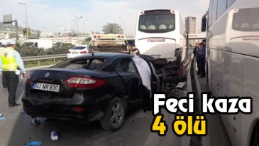 Feci kaza; 4 ölü