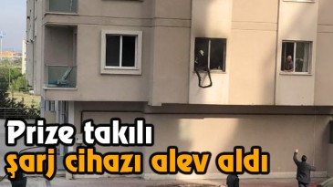 Şarj cihazı yangın çıkardı