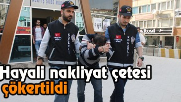 Hayali nakliyat çetesine operasyon