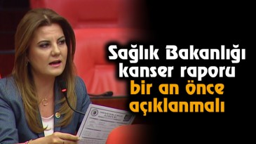 Sağlık Bakanlığı kanser raporu bir an önce açıklanmalı