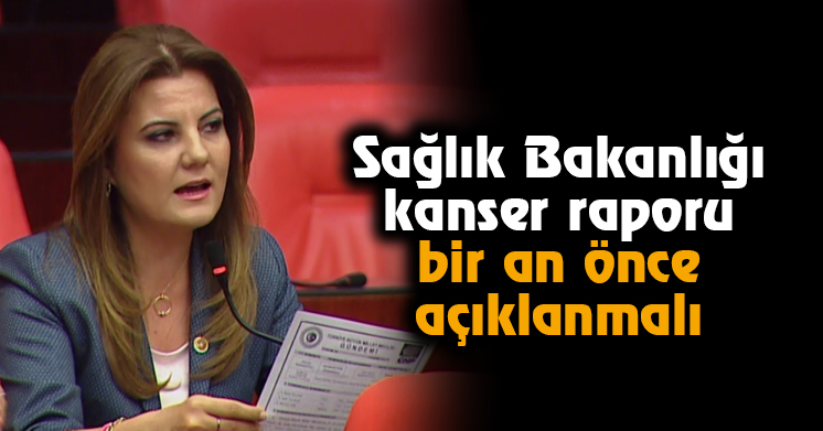Sağlık Bakanlığı kanser raporu bir an önce açıklanmalı