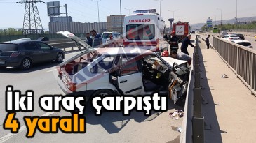 D-100’de kaza; 4 yaralı