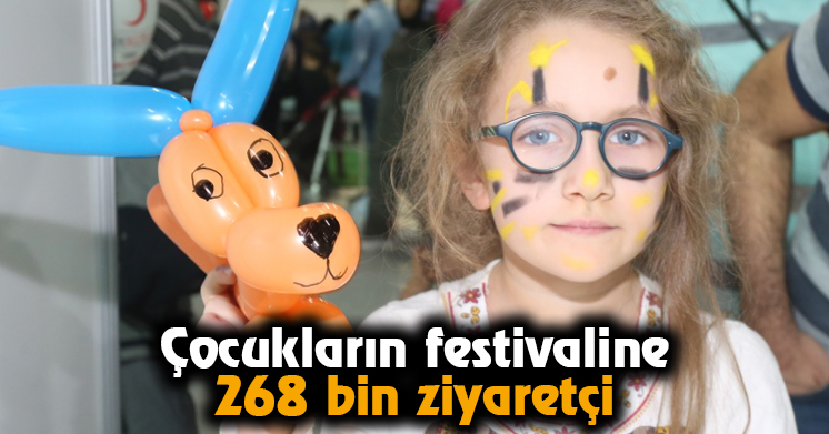 Çocukların festivaline 268 bin ziyaretçi