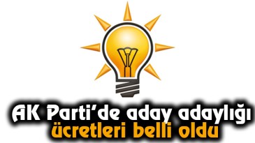 AK Parti’de aday adaylığı ücretleri belli oldu