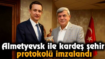 Almetyevsk ile kardeş şehir protokolü imzalandı  