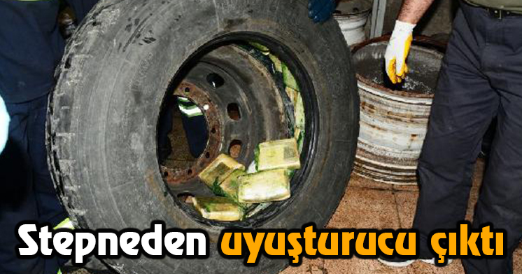 Stepneden eroin çıktı