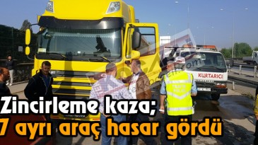 D-100’de zincirleme kaza