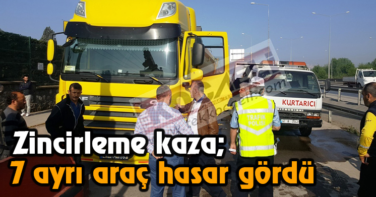 D-100’de zincirleme kaza