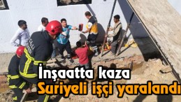 Suriyeli işçinin üzerine kalas düştü
