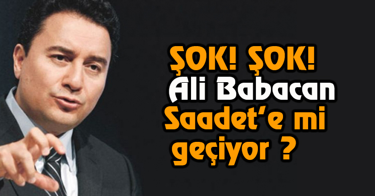 Ali Babacan sürprizi