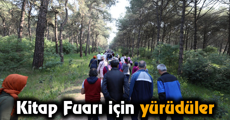 Kitap Fuarı için yürüdüler