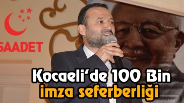 Kocaeli’de 100 bin imza