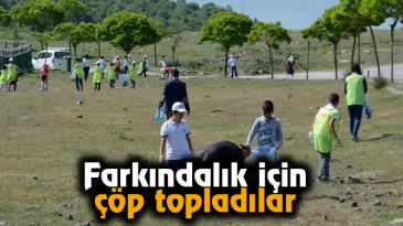 Farkındalık için çöp topladılar