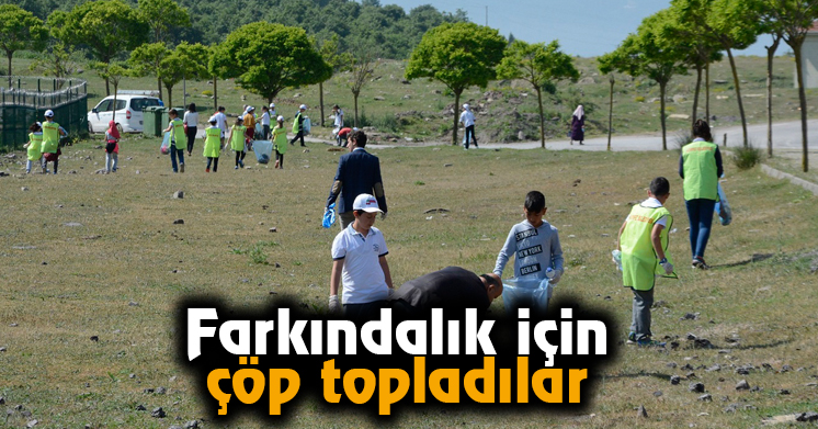 Farkındalık için çöp topladılar