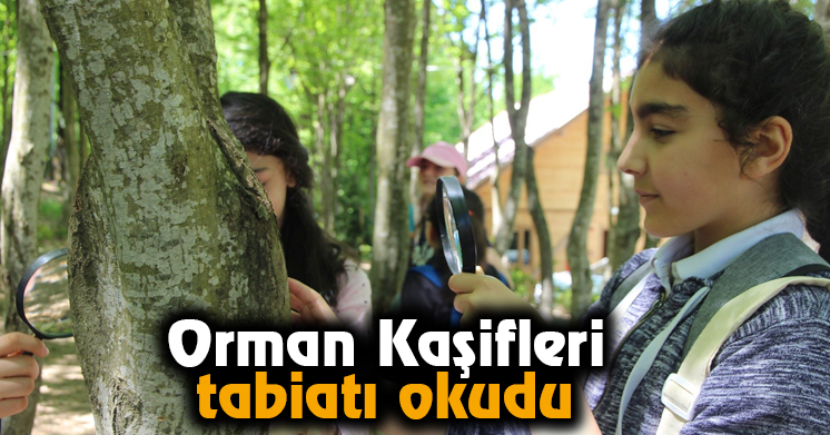 Orman Kaşifleri tabiatı okudu  