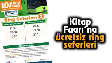 Kitap Fuarı’na ücretsiz ring seferleri