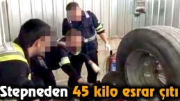 Stepneden 45 kilo esrar çıtı
