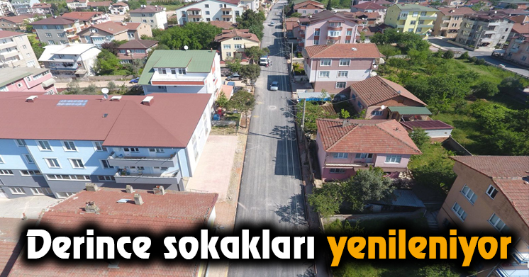 Derince sokakları yenileniyor