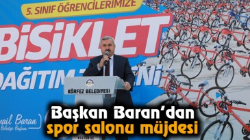 Başkan Baran’dan spor salonu müjdesi
