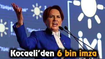 Kocaeli’den 6 bin imza