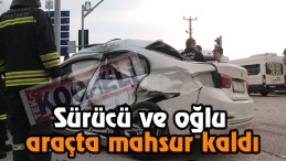 Servis aracı kaza yaptı
