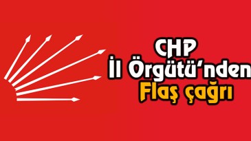 CHP’den çağrı