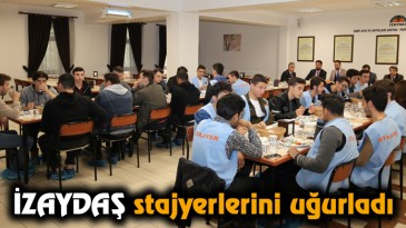 İZAYDAŞ stajyerlerini uğurladı
