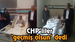 Yaralanan işçilere ziyaret