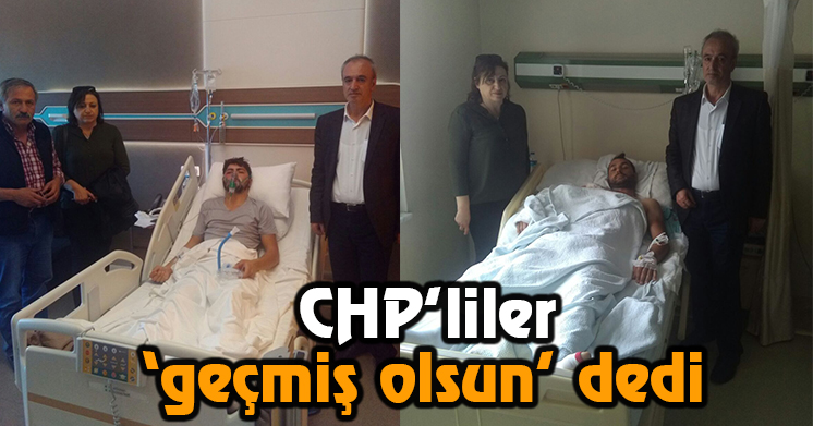 Yaralanan işçilere ziyaret