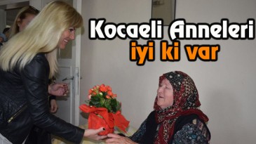 Kocaeli Anneleri Derneği’nden yalnız yaşayan annelere ziyaret