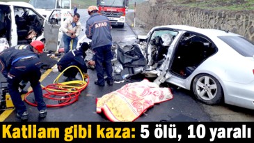 Katliam gibi kaza: 5 ölü, 10 yaralı