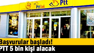 Başvurular başladı! PTT 5 bin kişi alacak