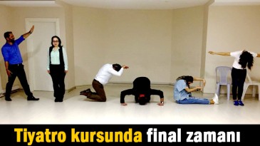 Tiyatro kursunda final zamanı